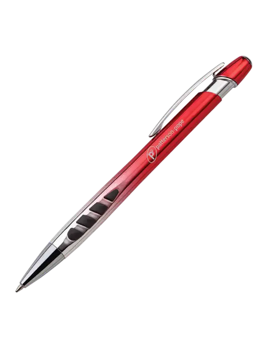Zenith Red Ballpoint Pen - Blue ink w/P2 Logo