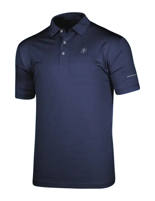Callaway Vibrant Navy Ventilated Polo w/P2 Icon Logo, Patterson Pope Wordmark Logo