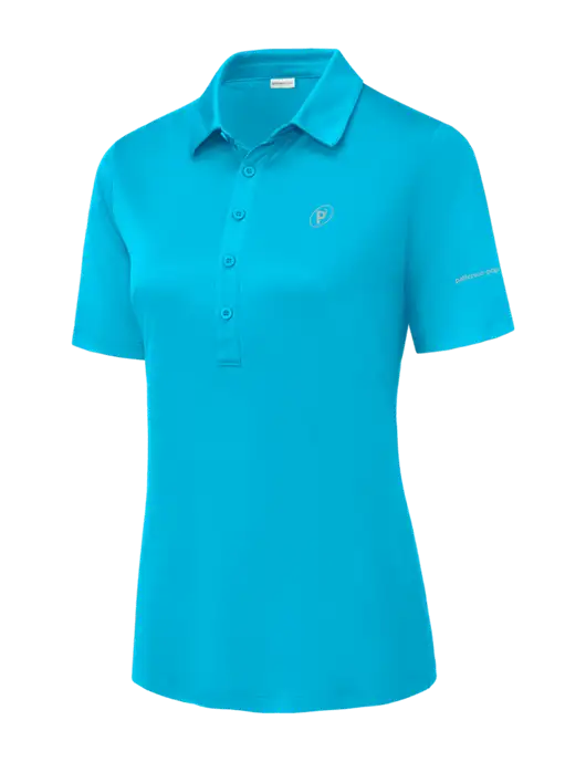 Sapphire Womens Posi-UV Pro Polo w/P2 Icon Logo, Patterson Pope Wordmark Logo