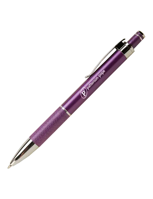 Diamond Etched Purple Pen - Black Ink w/P2 Logo