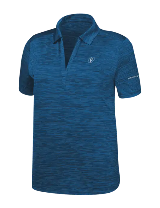 Callaway Womens Medium Slate Blue Broken Stripe w/P2 Icon Logo, Patterson Pope Wordmark Logo
