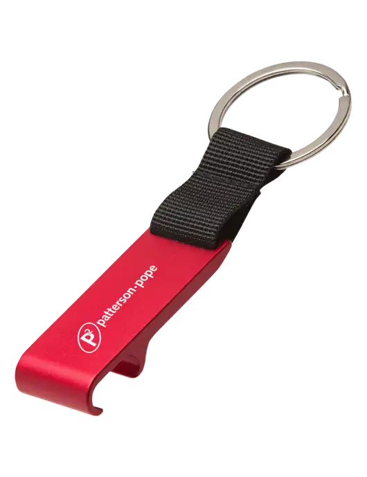 Red Bottle Opener & Key Ring w/P2 Logo
