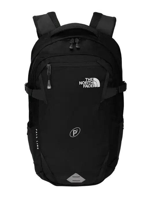 North Face Fall Line Black Backpack w/P2 Icon Logo