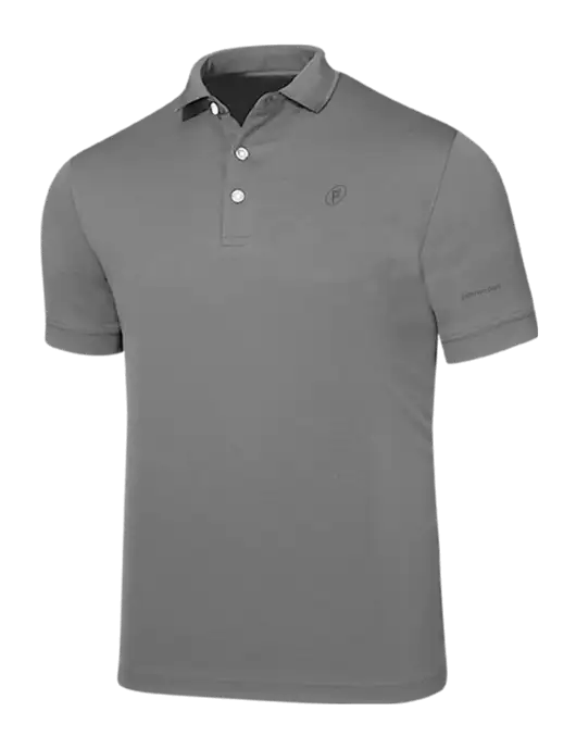 Callaway Ottoman Medium Grey Polo w/P2 Icon Logo, Patterson Pope Wordmark Logo