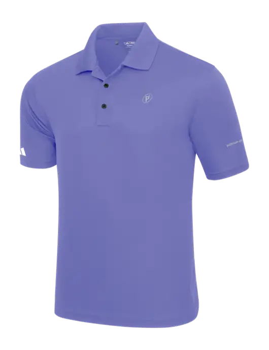Adidas Light Purple Basic Sport Polo w/P2 Icon Logo, Patterson Pope Wordmark Logo