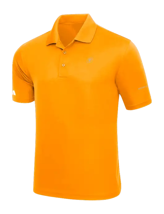 Adidas Bright Orange Basic Sport Polo w/P2 Icon Logo, Patterson Pope Wordmark Logo
