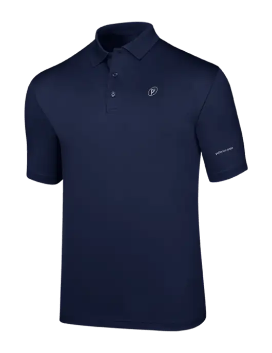 Callaway Opti-Dri Navy Chev Polo w/P2 Icon Logo, Patterson Pope Wordmark Logo
