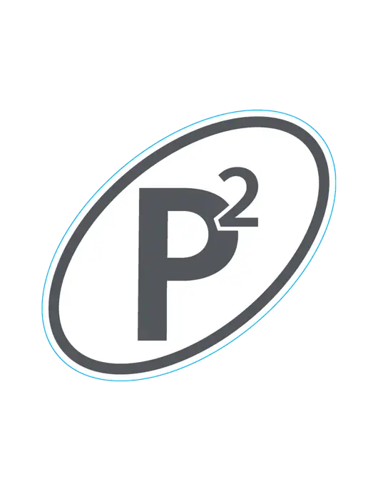P2 Defense Decal Extra Large (8" w)