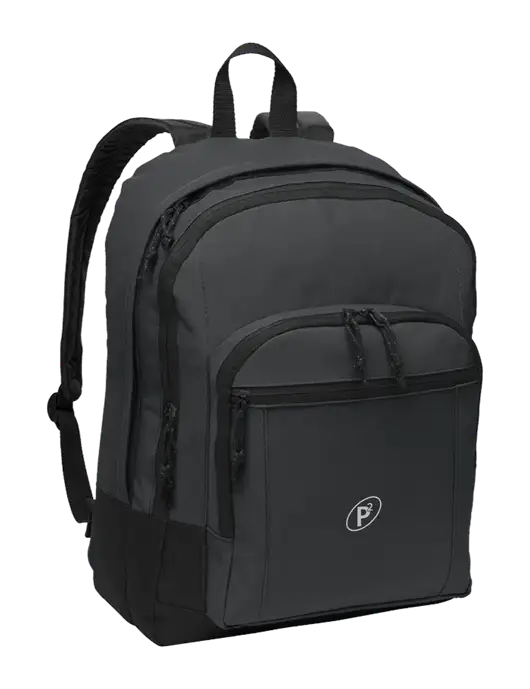 Dark Grey Essential Backpack w/P2 Icon Logo