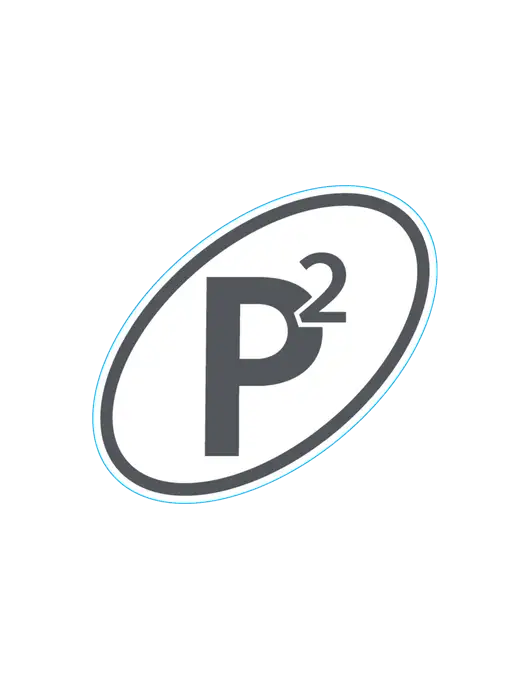 P2 Defense Medium Large Decal (4.7" w)