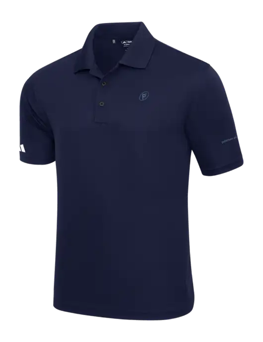Adidas Navy Basic Sport Polo w/P2 Icon Logo, Patterson Pope Wordmark Logo
