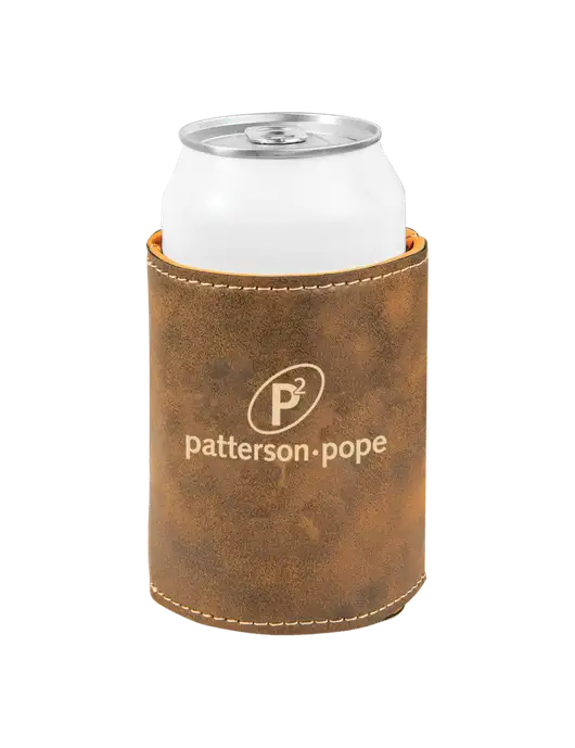 Rustic Leatherette Beverage Holder w/P2 Logo