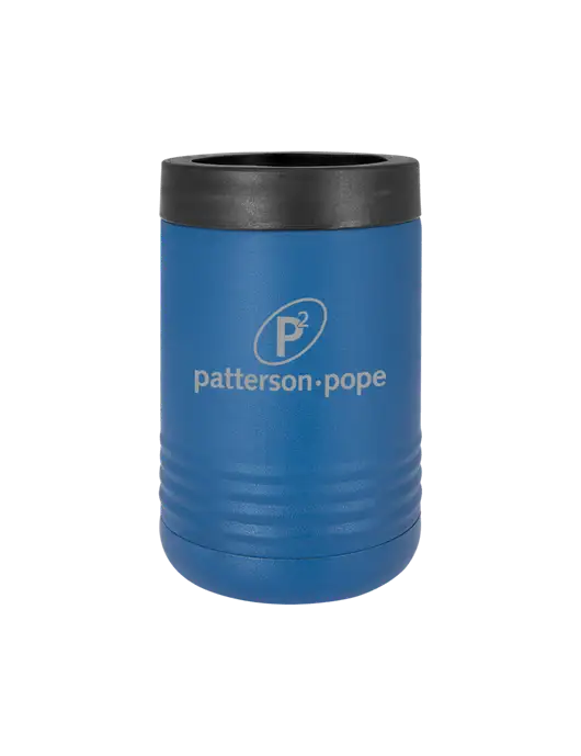 Polar Camel 12 oz Powder Coated Royal Blue Vacuum Insulated Beverage Holder w/P2 Logo