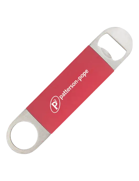 Red Bottle Opener with Silicone Grip w/P2 Logo