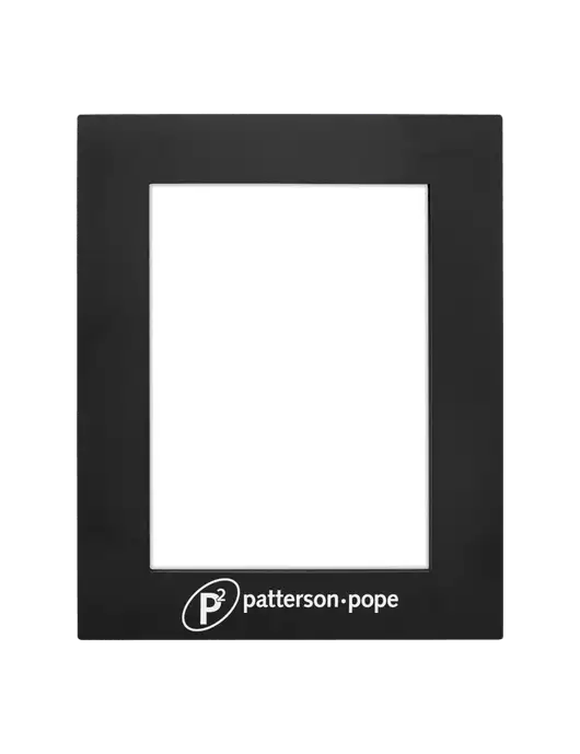 Black Aluminum Photo Frame, 5 x 7 w/P2 Logo