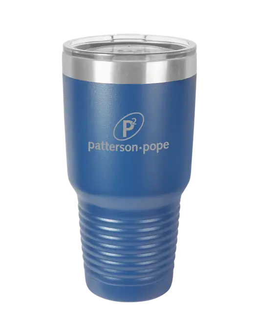 Polar Camel 30 oz Powder Coated Royal Vacuum Insulated Tumbler w/P2 Logo