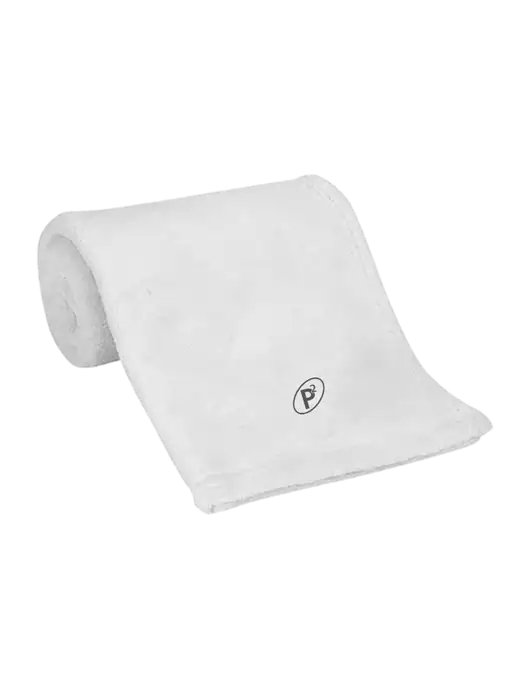 White Alpine Fleece Mink Touch Luxury Baby Blanket  w/P2 Icon Logo