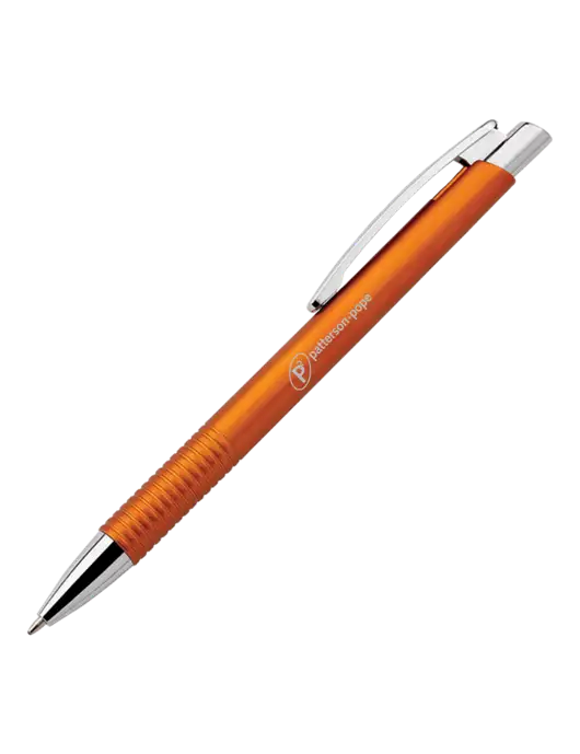 Malay Orange Ballpoint Pen - Blue Ink w/P2 Logo