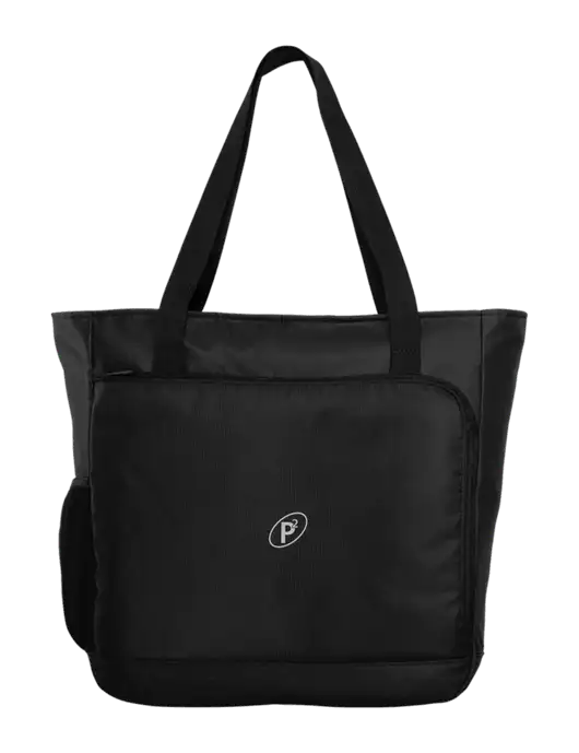 City Black Laptop Tote w/P2 Icon Logo
