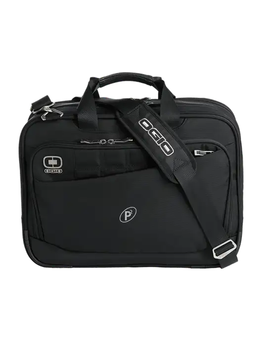 OGIO Black Element Laptop Messenger Bag w/P2 Icon Logo