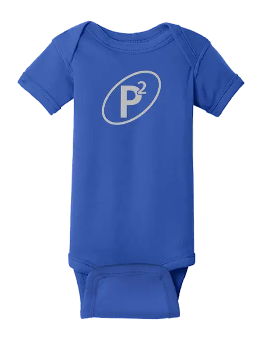 Rabbit Skins Royal Infant Short Sleeve Baby Rib Bodysuit w/P2 Icon Logo