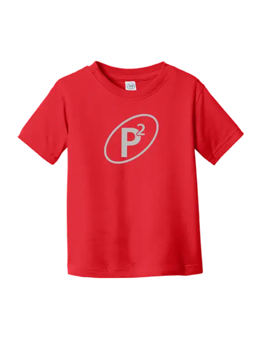 Rabbit Skins Red Toddler Fine Jersey Tee w/P2 Icon Logo
