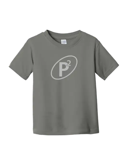 Rabbit Skins Charcoal Toddler Fine Jersey Tee w/P2 Icon Logo