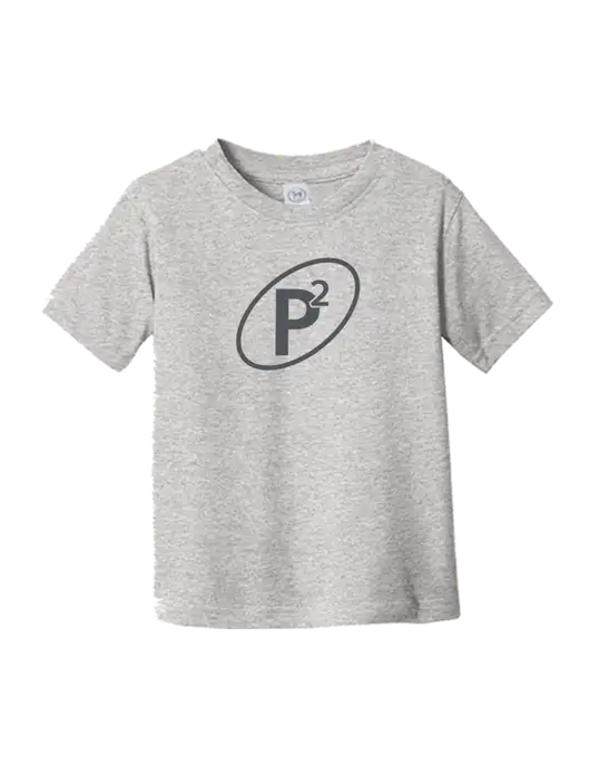 Rabbit Skins Light Grey Heather Toddler Fine Jersey Tee w/P2 Icon Logo