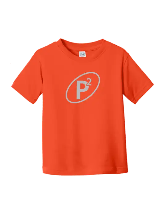 Rabbit Skins Orange Toddler Fine Jersey Tee w/P2 Icon Logo